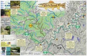 Fishwater Maps - Upper French Broad River - Dodson Fishing